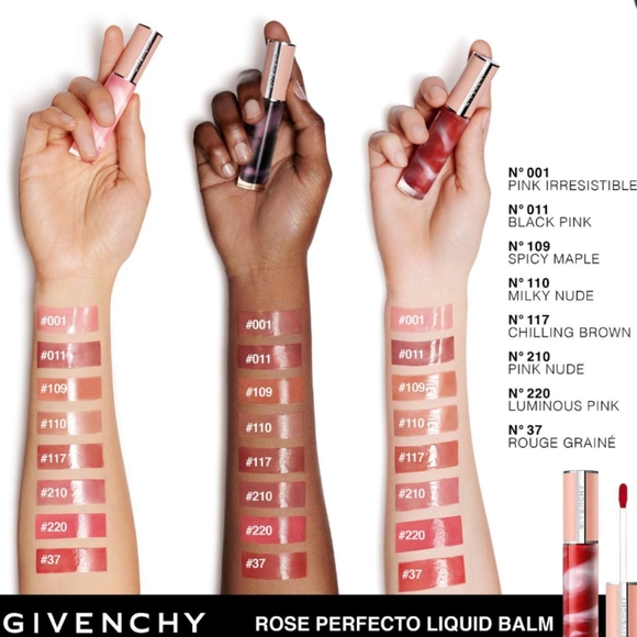 Givenchy Rose Perfecto Hydrating Tinted Lip Balm - 001 Irresistible Pink - Picture 3 of 7
